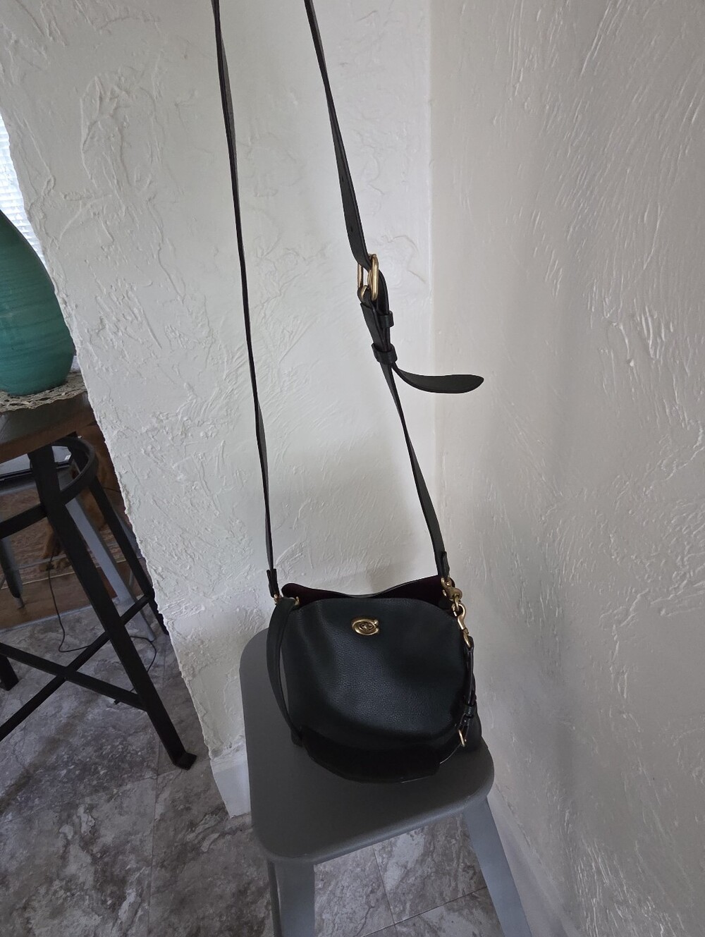 Coach♡ Willow Bucket Bag Green, Crossbody & Shoulder - Picture 14 of 15